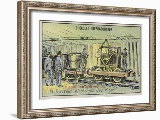 Electric Mine Tractor-null-Framed Giclee Print