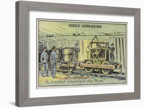 Electric Mine Tractor-null-Framed Giclee Print