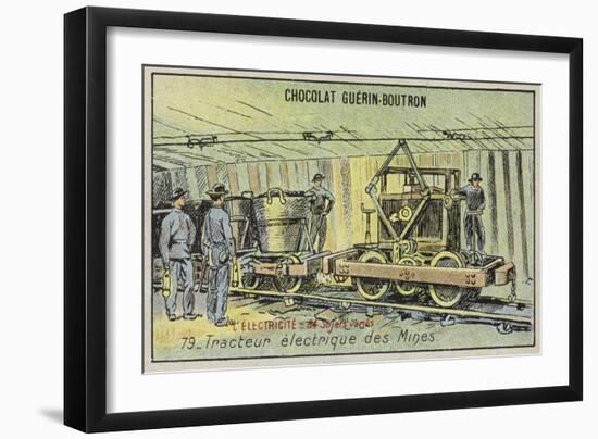 Electric Mine Tractor-null-Framed Giclee Print