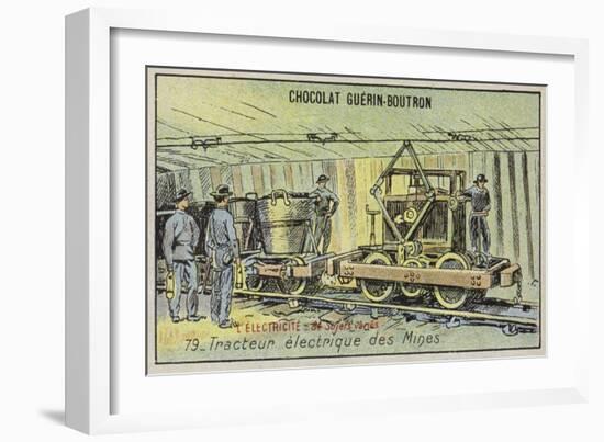 Electric Mine Tractor-null-Framed Giclee Print