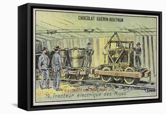 Electric Mine Tractor-null-Framed Premier Image Canvas