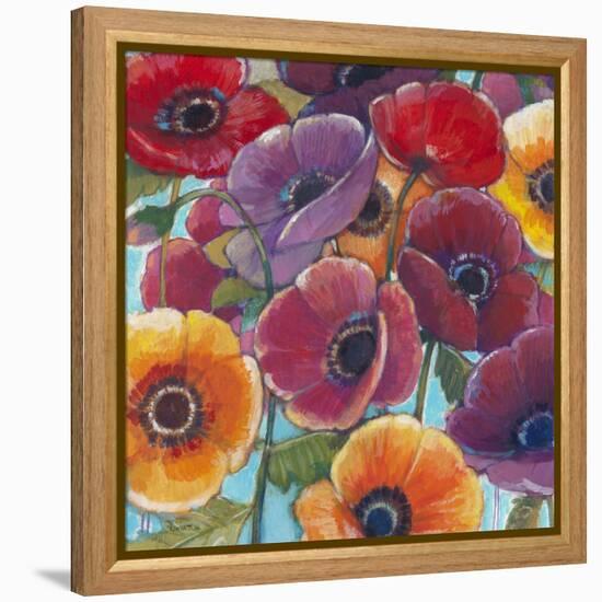 Electric Poppies 1-Norman Wyatt Jr^-Framed Stretched Canvas