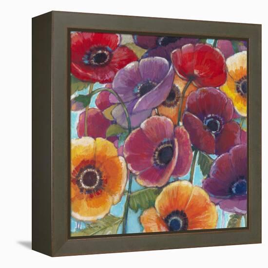 Electric Poppies 1-Norman Wyatt Jr^-Framed Stretched Canvas