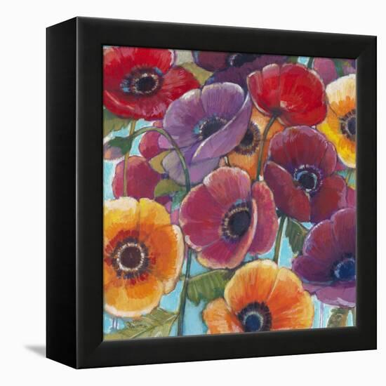 Electric Poppies 1-Norman Wyatt Jr^-Framed Stretched Canvas