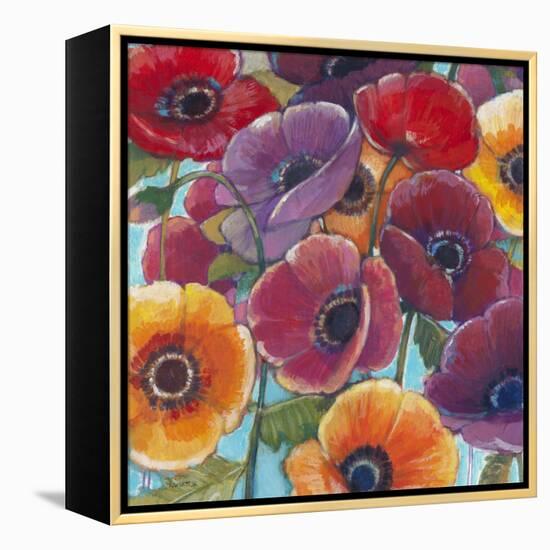 Electric Poppies 1-Norman Wyatt Jr^-Framed Stretched Canvas