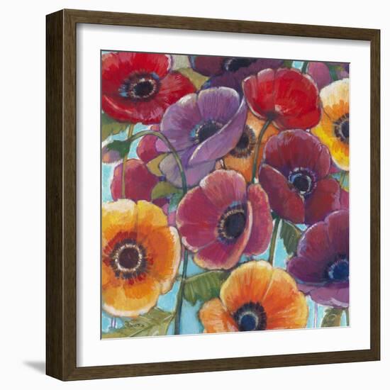 Electric Poppies 1-Norman Wyatt Jr^-Framed Art Print