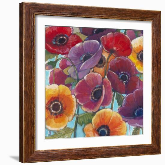 Electric Poppies 1-Norman Wyatt Jr^-Framed Art Print