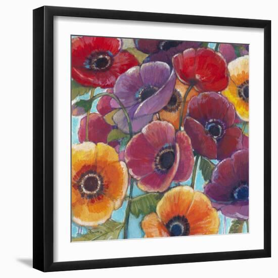 Electric Poppies 1-Norman Wyatt Jr^-Framed Art Print