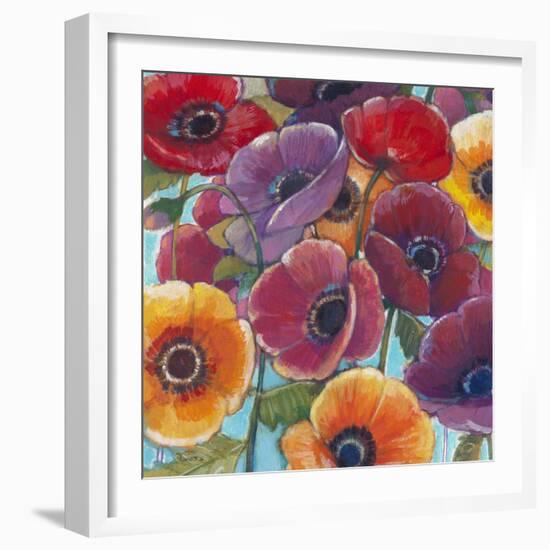 Electric Poppies 1-Norman Wyatt Jr^-Framed Art Print