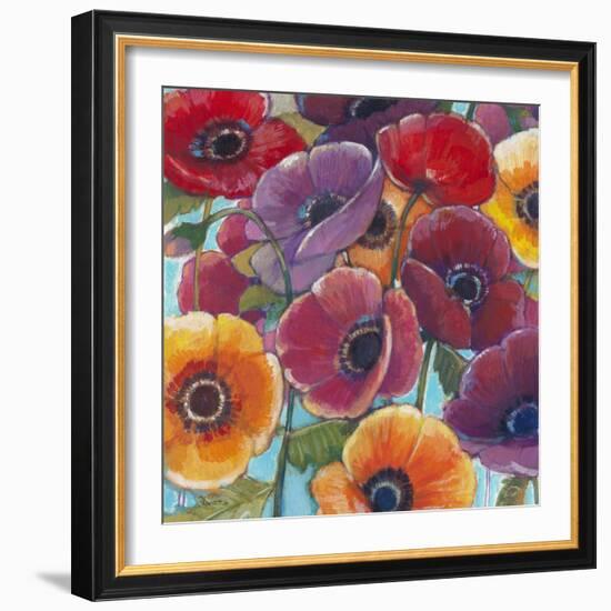 Electric Poppies 1-Norman Wyatt Jr^-Framed Art Print