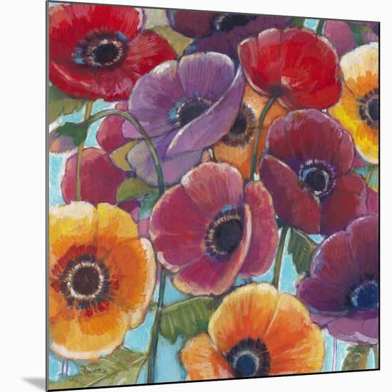 Electric Poppies 1-Norman Wyatt Jr^-Mounted Art Print