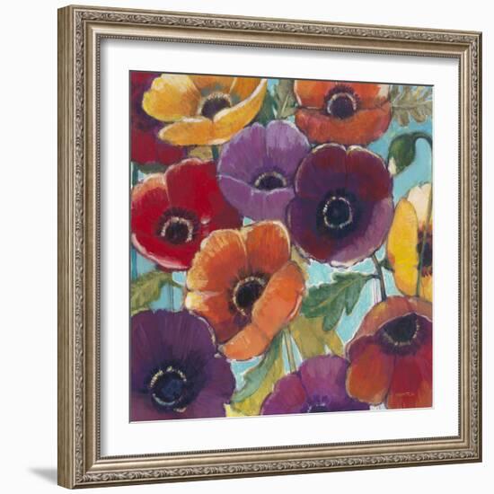 Electric Poppies 2-Norman Wyatt Jr.-Framed Art Print