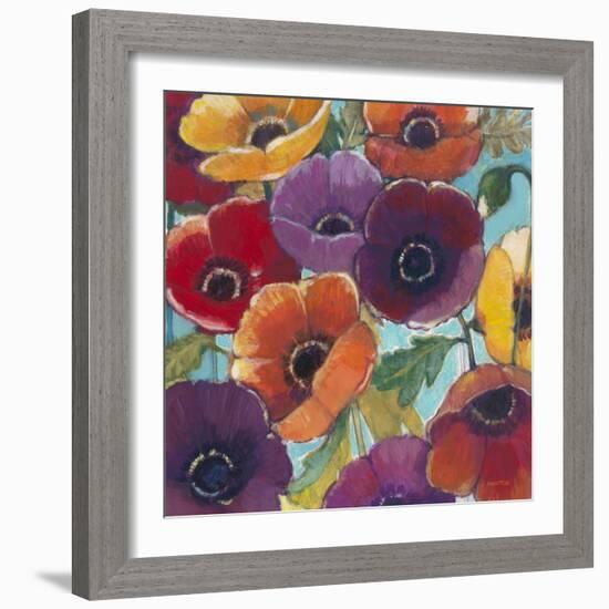 Electric Poppies 2-Norman Wyatt Jr.-Framed Art Print