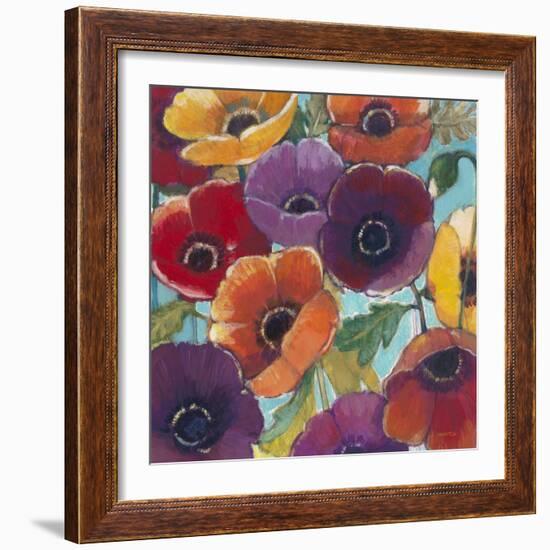 Electric Poppies 2-Norman Wyatt Jr.-Framed Art Print