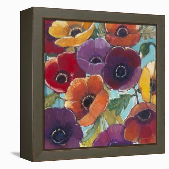 Electric Poppies 2-Norman Wyatt Jr.-Framed Stretched Canvas