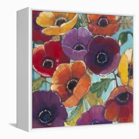 Electric Poppies 2-Norman Wyatt Jr.-Framed Stretched Canvas