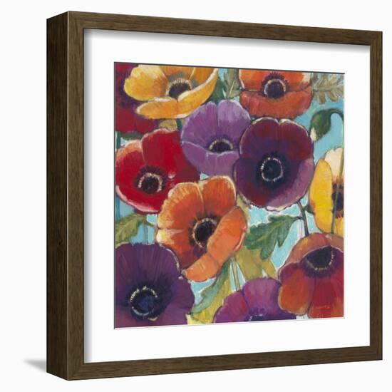 Electric Poppies 2-Norman Wyatt Jr.-Framed Art Print