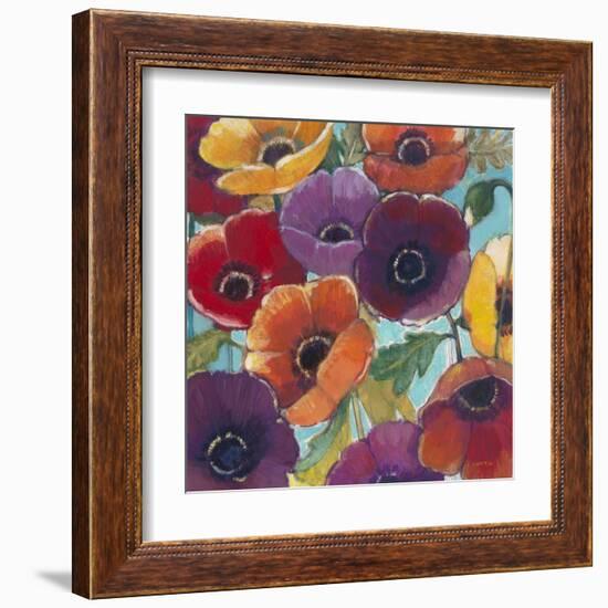 Electric Poppies 2-Norman Wyatt Jr.-Framed Art Print