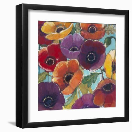 Electric Poppies 2-Norman Wyatt Jr.-Framed Art Print