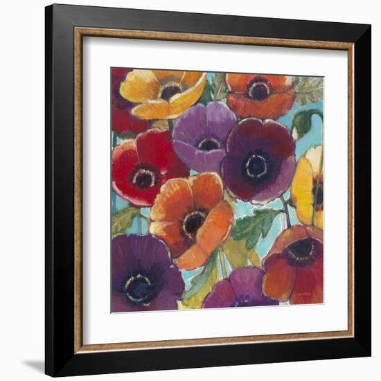 Electric Poppies 2-Norman Wyatt Jr.-Framed Art Print