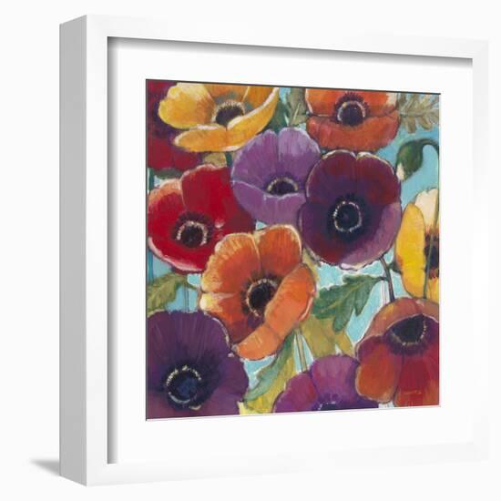 Electric Poppies 2-Norman Wyatt Jr.-Framed Art Print