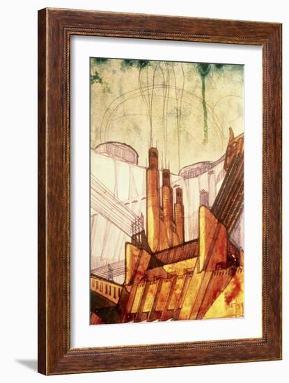 Electric Power Plant, 1914-Antonio Sant'Elia-Framed Giclee Print