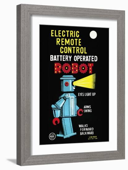 Electric Remote Control Battery Operated Robot-null-Framed Premium Giclee Print