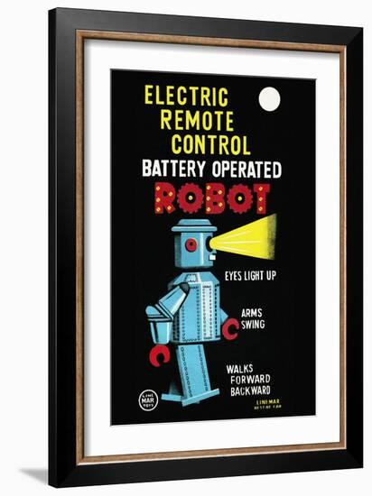 Electric Remote Control Battery Operated Robot-null-Framed Premium Giclee Print