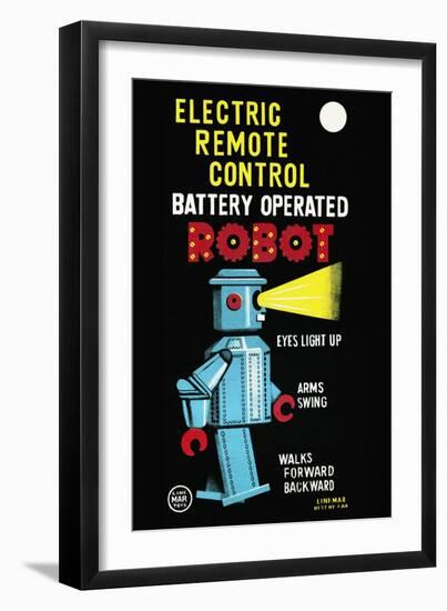 Electric Remote Control Battery Operated Robot-null-Framed Premium Giclee Print