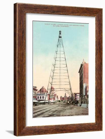 Electric Tower, San Jose, California-null-Framed Art Print