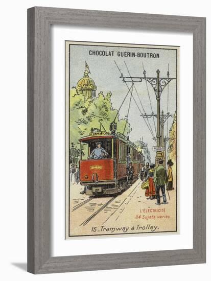 Electric Tram-null-Framed Giclee Print