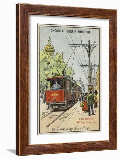 Electric Tram-null-Framed Giclee Print