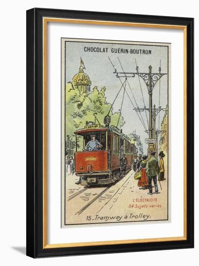 Electric Tram-null-Framed Giclee Print