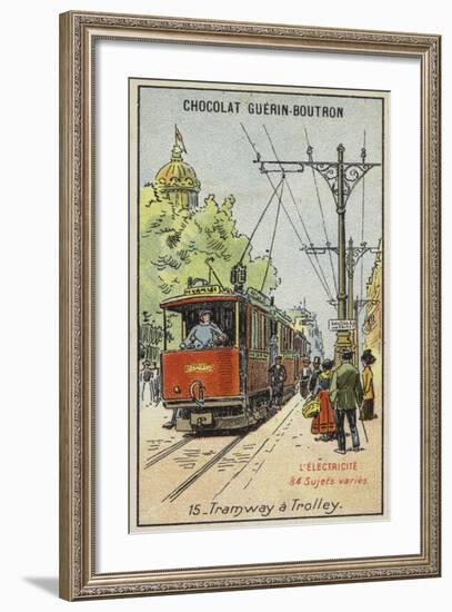 Electric Tram-null-Framed Giclee Print