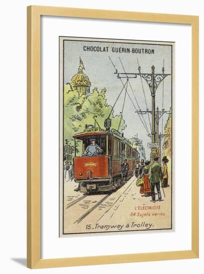 Electric Tram-null-Framed Giclee Print