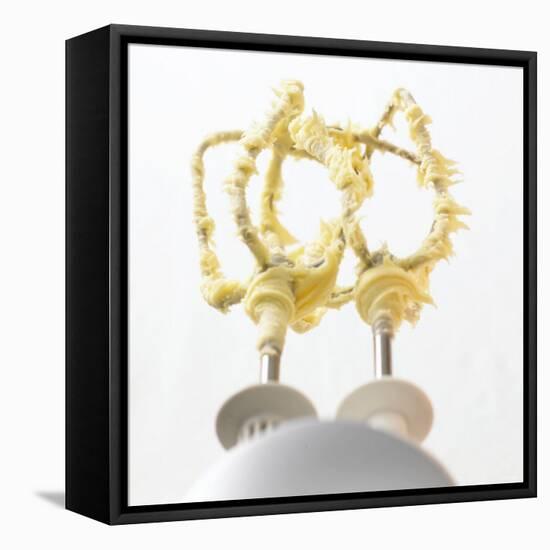 Electric Whisk with Scraps of Cake Mixture-Jo Kirchherr-Framed Premier Image Canvas