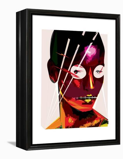 Electric Woman-Enrico Varrasso-Framed Stretched Canvas