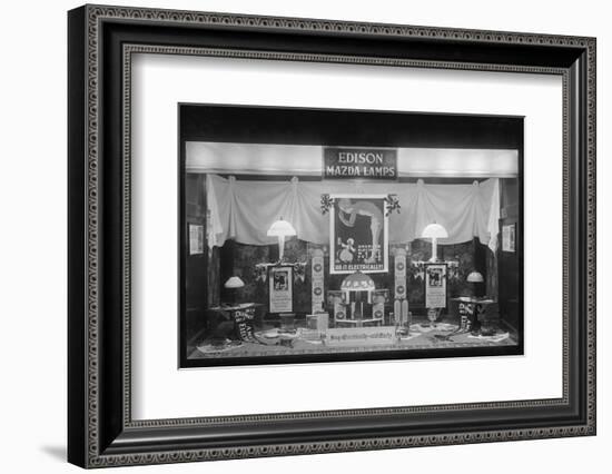 Electrical Display in Store Window-null-Framed Photographic Print