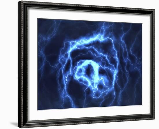 Electrical Effect, Computer Artwork-David Mack-Framed Photographic Print