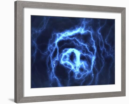 Electrical Effect, Computer Artwork-David Mack-Framed Photographic Print