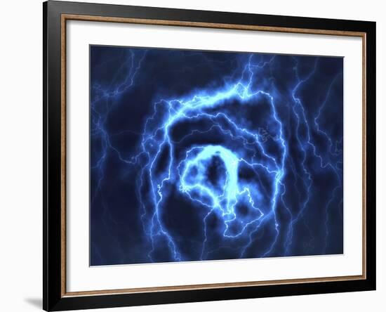 Electrical Effect, Computer Artwork-David Mack-Framed Photographic Print