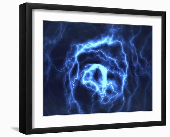 Electrical Effect, Computer Artwork-David Mack-Framed Photographic Print