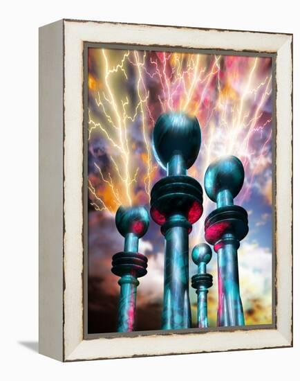 Electrical Generators-Victor Habbick-Framed Premier Image Canvas