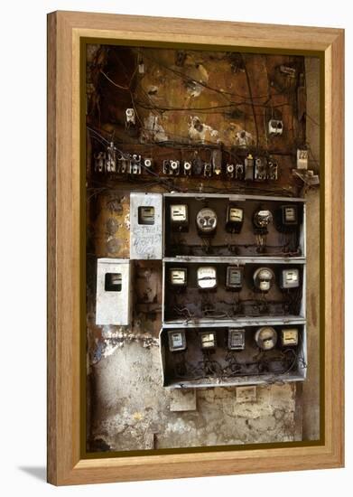 Electrical Meters-Angelo Cozzi-Framed Premier Image Canvas