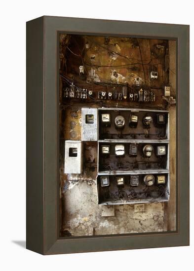 Electrical Meters-Angelo Cozzi-Framed Premier Image Canvas