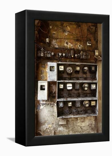 Electrical Meters-Angelo Cozzi-Framed Premier Image Canvas