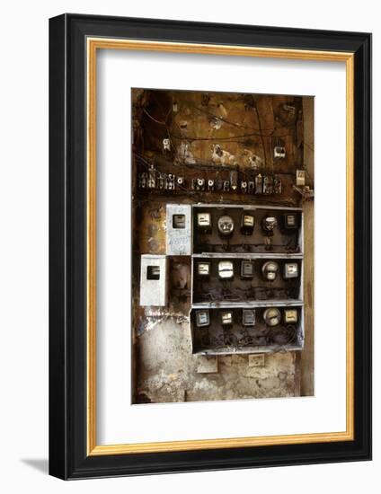 Electrical Meters-Angelo Cozzi-Framed Photographic Print