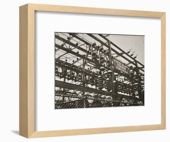 Electrical substation Number 1 on Staten Island, New York, USA, early 1930s-Unknown-Framed Photographic Print