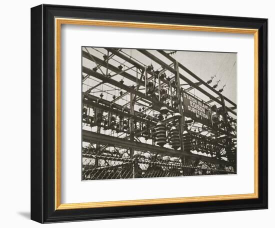 Electrical substation Number 1 on Staten Island, New York, USA, early 1930s-Unknown-Framed Photographic Print