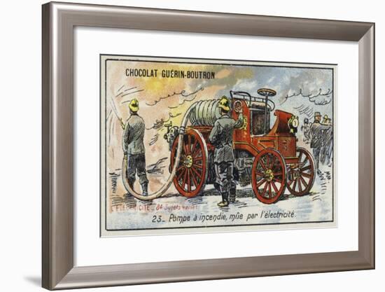 Electrically-Powered Fire Engine-null-Framed Giclee Print